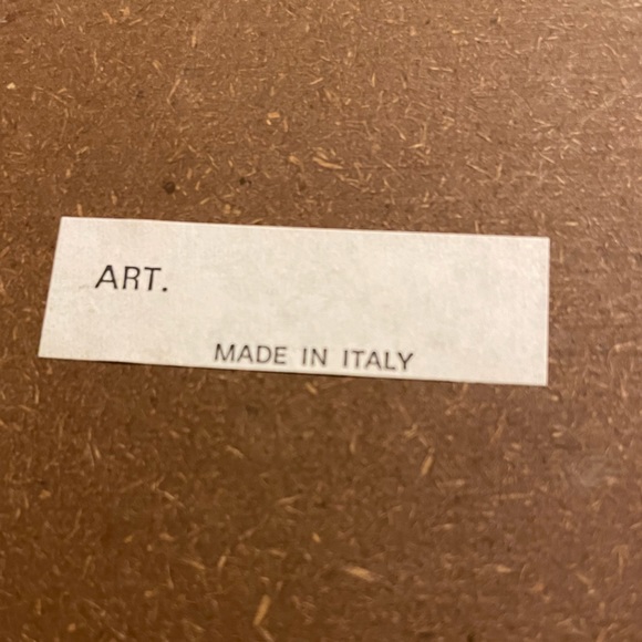 Angel art made in Italy.  Gold leaf around.  Two - Picture 7 of 10